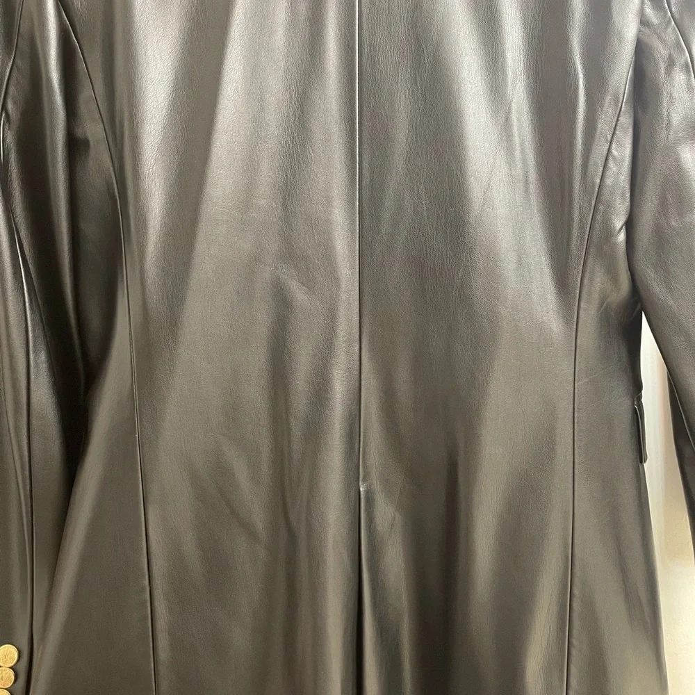 Zara Black Leather Jacket Suit - Picture 6 of 6